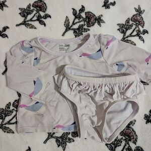 GAP Baby Bird Print Two-Piece Swimsuit
